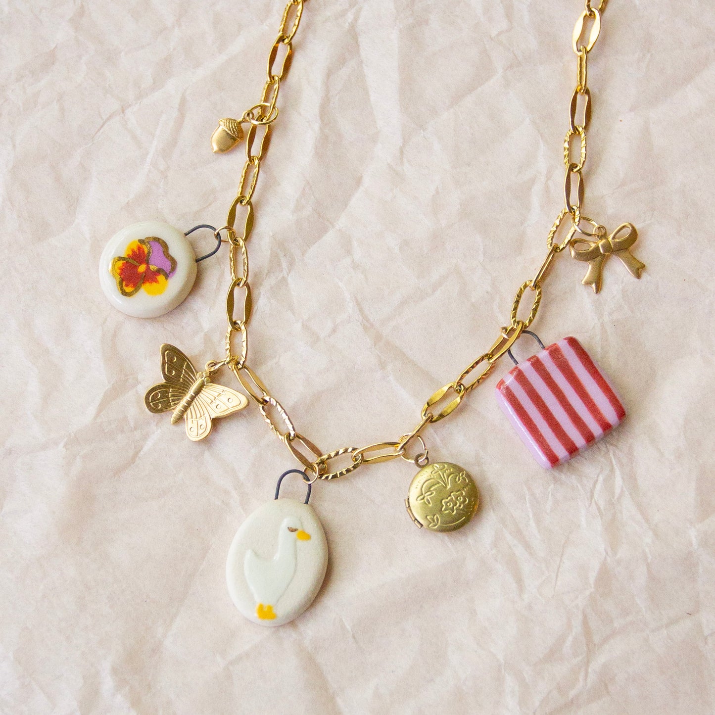 Goose Charm Necklace