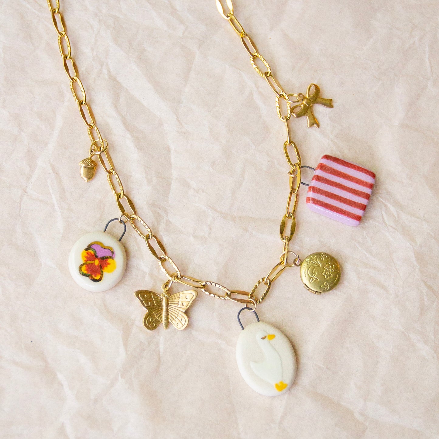 Goose Charm Necklace