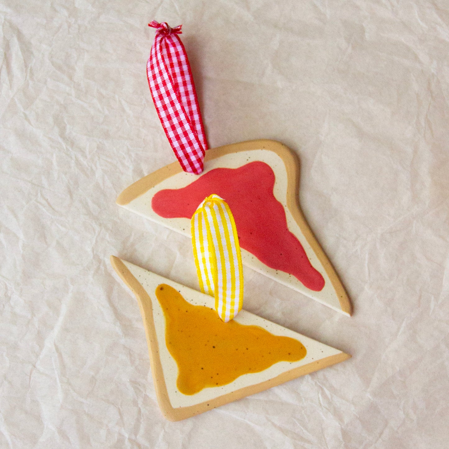 PRE-ORDER Peanut Butter and Jam Ornament Set