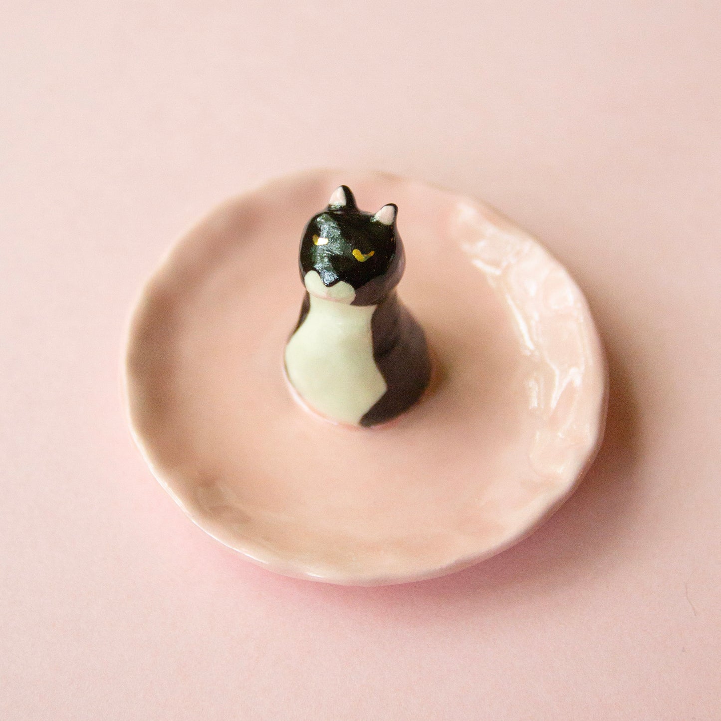 Tuxedo Cat Trinket Dish