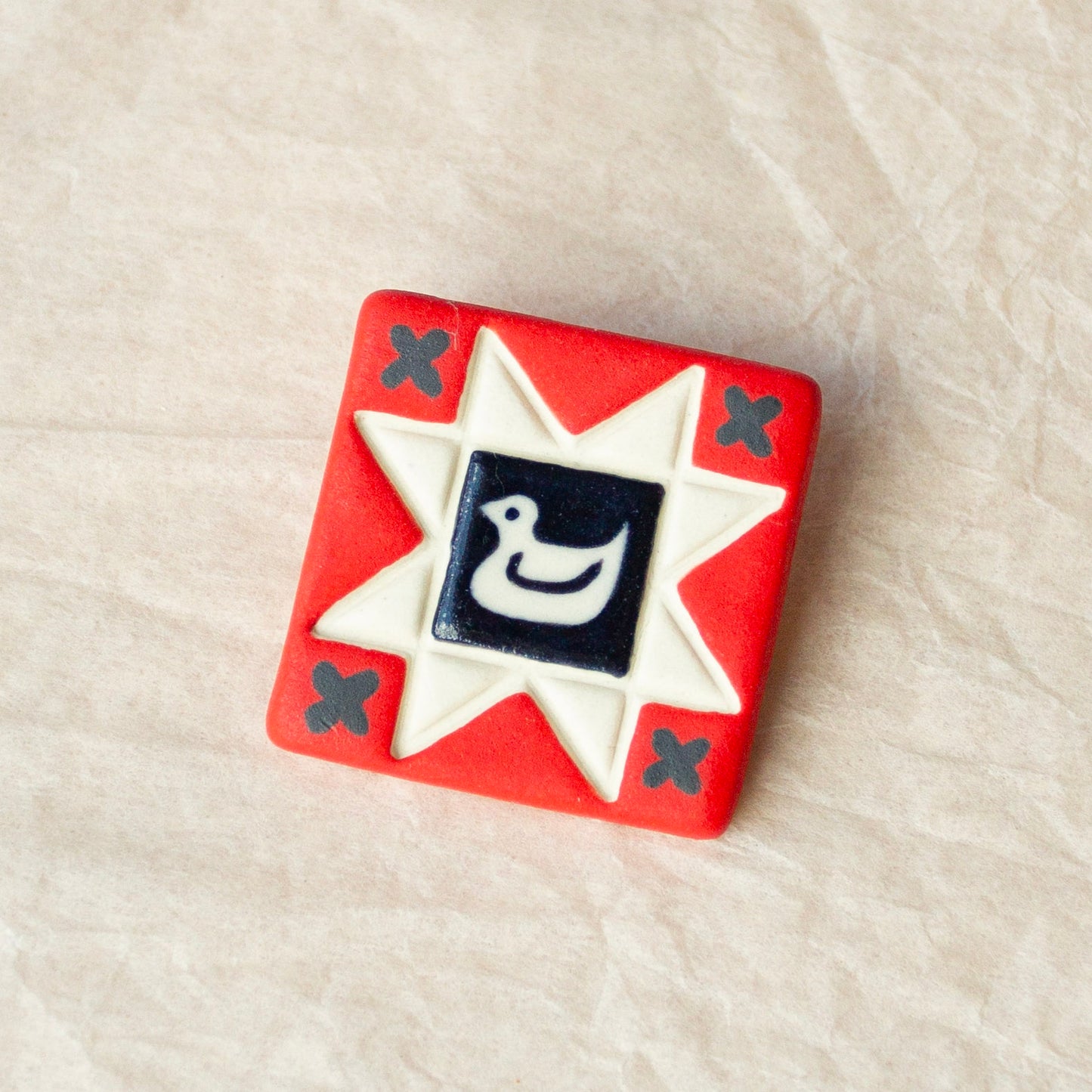 Nancy Nickolson x Meghan MacWhirter - Duck Quilt Brooch