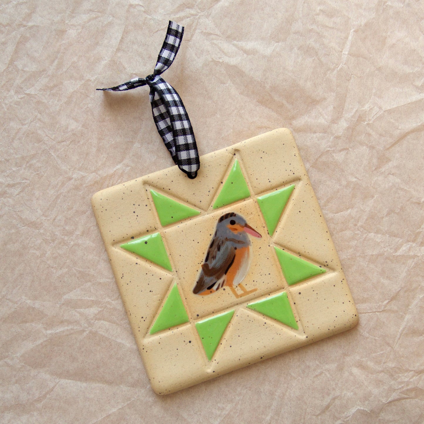 Sage Green American Woodcock Wall Hanging