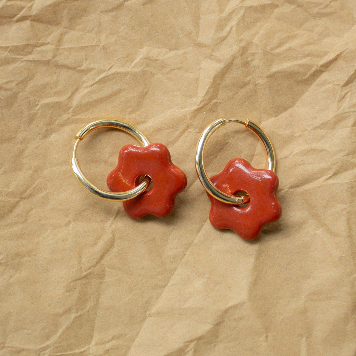 Daisy Hoops - Cinnamon