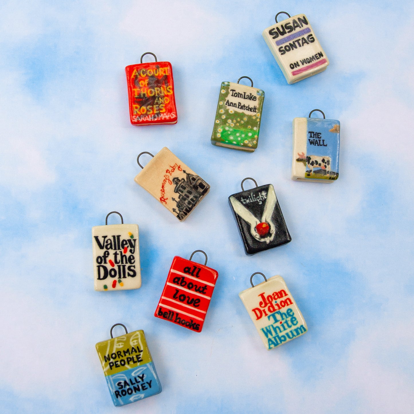 Ceramic Book Charms