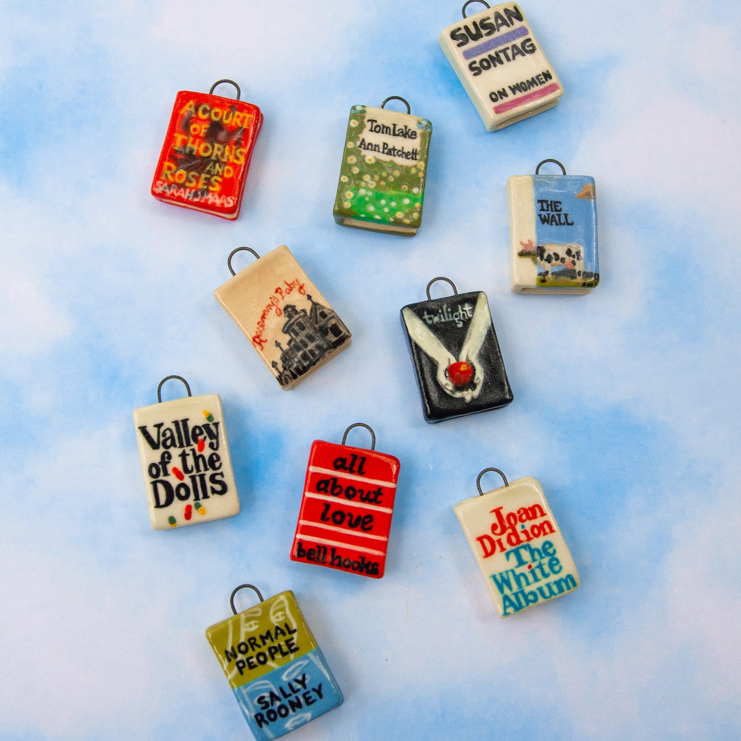 Ceramic Book Charms