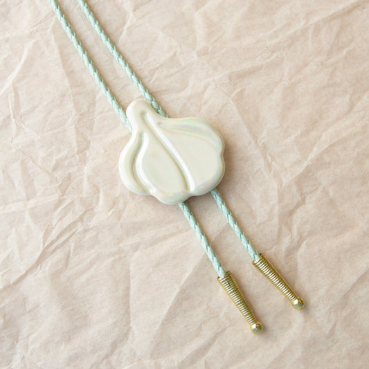 Iridescent Garlic Bolo Tie