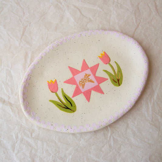 Horse Quilt Square Catch All Dish