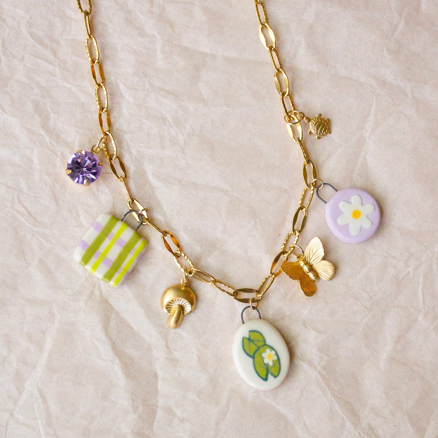 Lilypad Charm Necklace