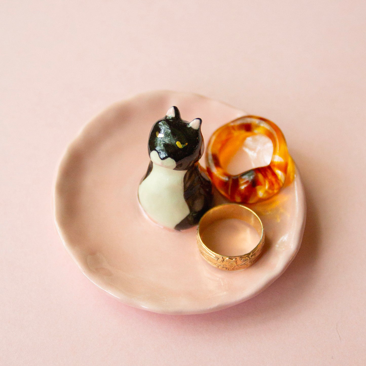 Tuxedo Cat Trinket Dish