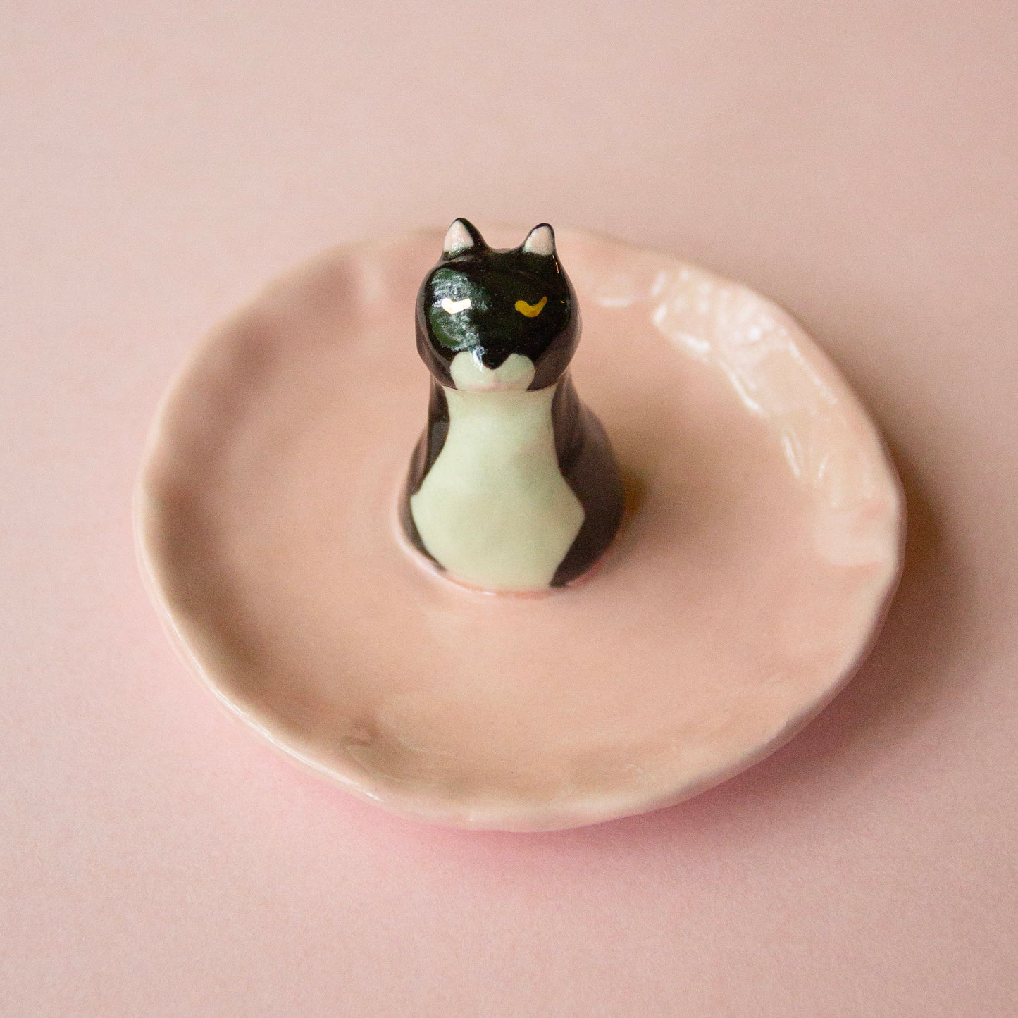Tuxedo Cat Trinket Dish