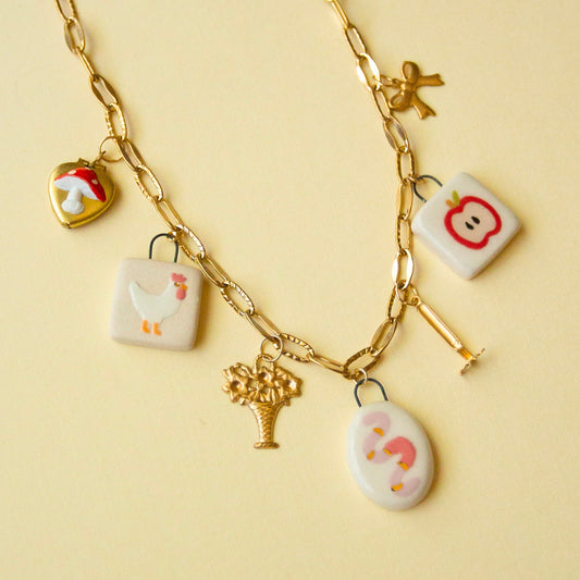 Worm Charm Necklace