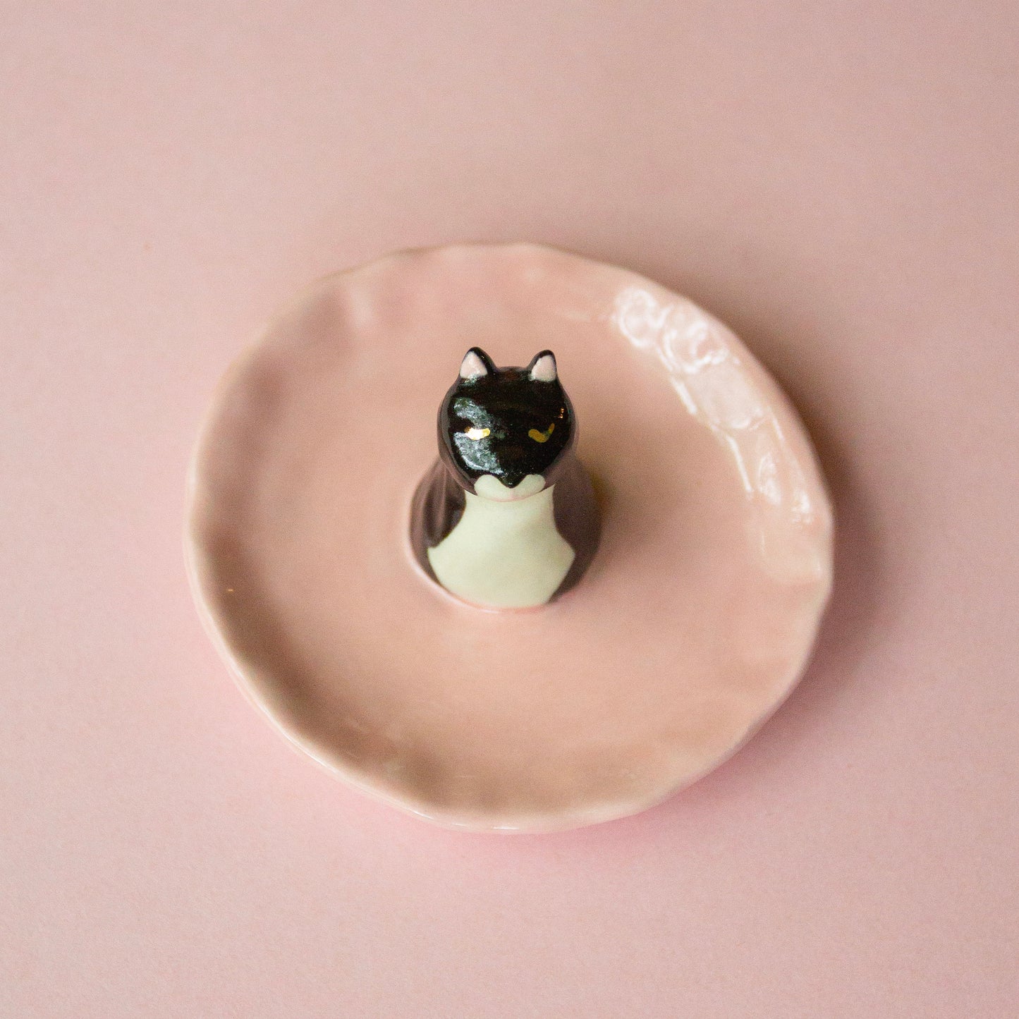 Tuxedo Cat Trinket Dish