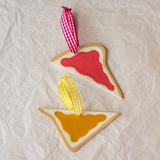 PRE-ORDER Peanut Butter and Jam Ornament Set