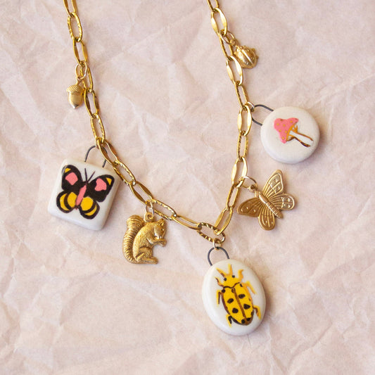 Beetle Charm Necklace