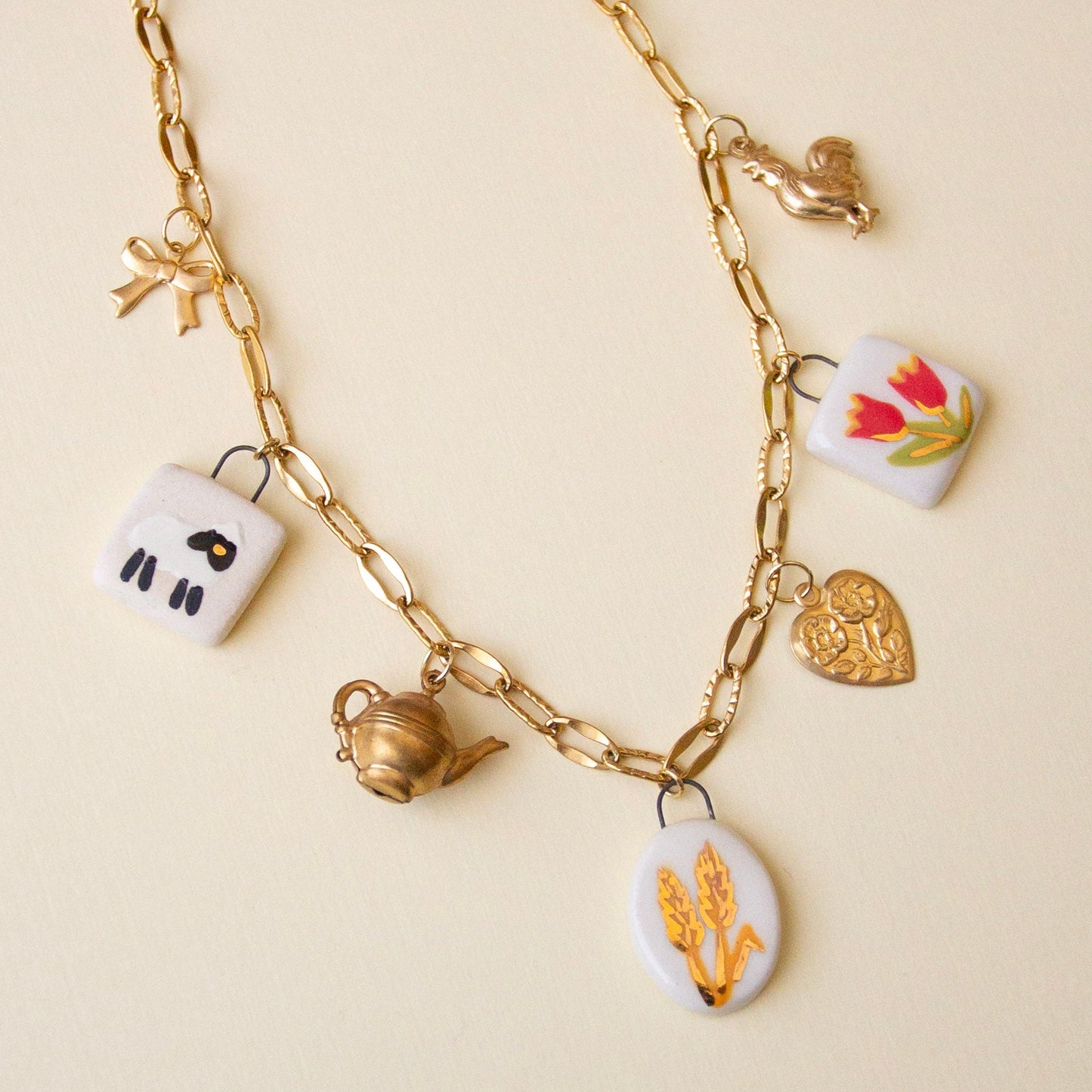 Wheat Charm Necklace