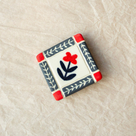 Nancy Nickolson x Meghan MacWhirter - Flower Quilt Brooch