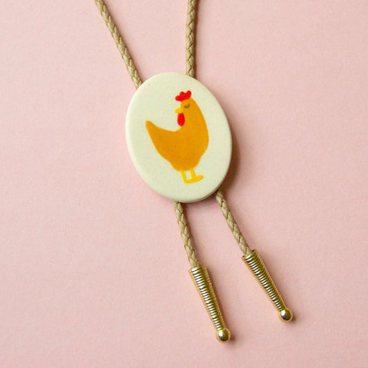 Brown Chicken Bolo Tie