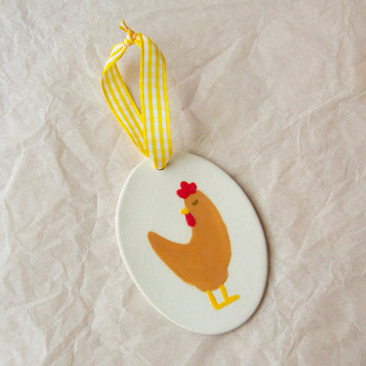 PRE-ORDER Brown Chicken Ornament