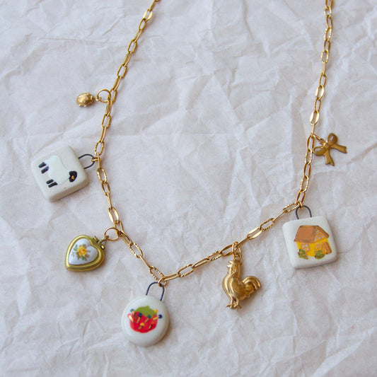 Pin Cushion Charm Necklace