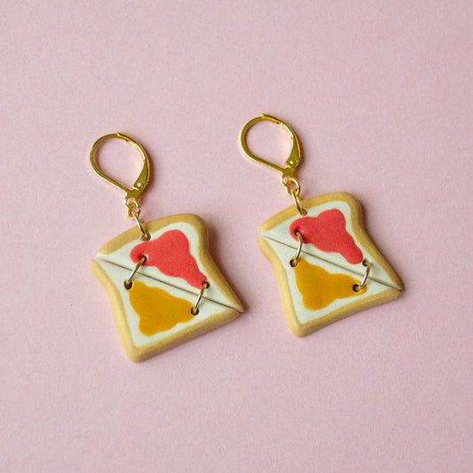 Peanut Butter and Jam Earrings