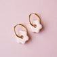 Daisy Hoops - Dusty Pink