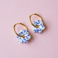 Daisy Hoops - Blue Speckle