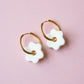 Daisy Hoops - Marshmallow White