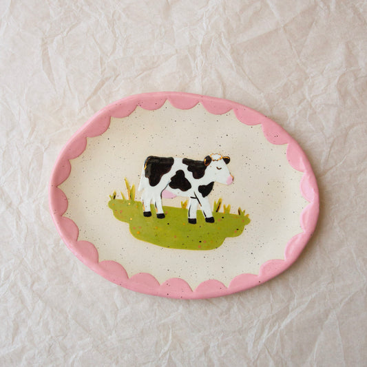 Cow Catch-All Dish - discounted due to cosmetic issue