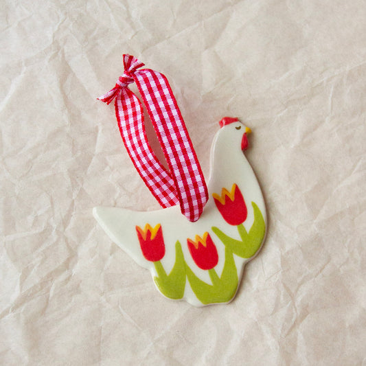 PRE-ORDER Tulip Chicken Ornament