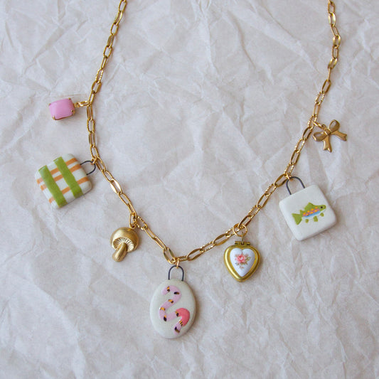 Worm Charm Necklace