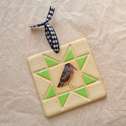 Sage Green American Woodcock Wall Hanging