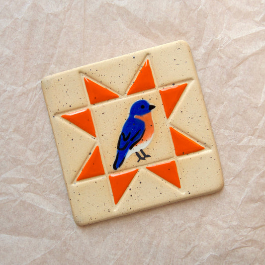 Western Bluebird Tile