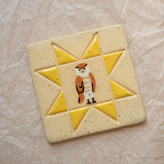 Burrowing Owl Tile