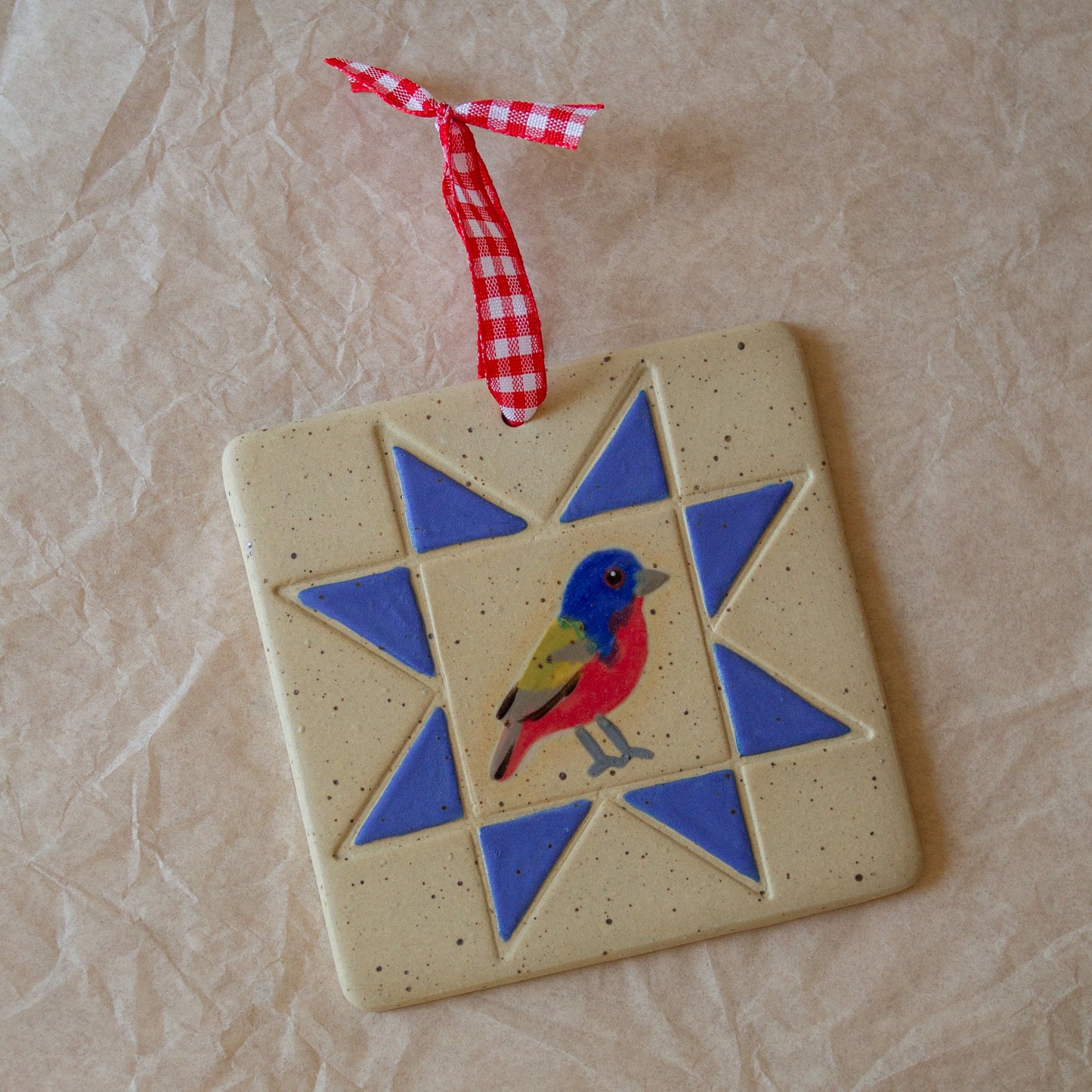 Painted Bunting Wall Hanging