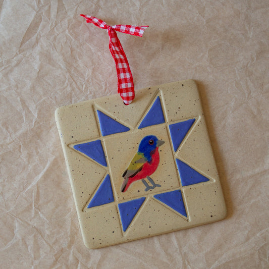 Painted Bunting Wall Hanging