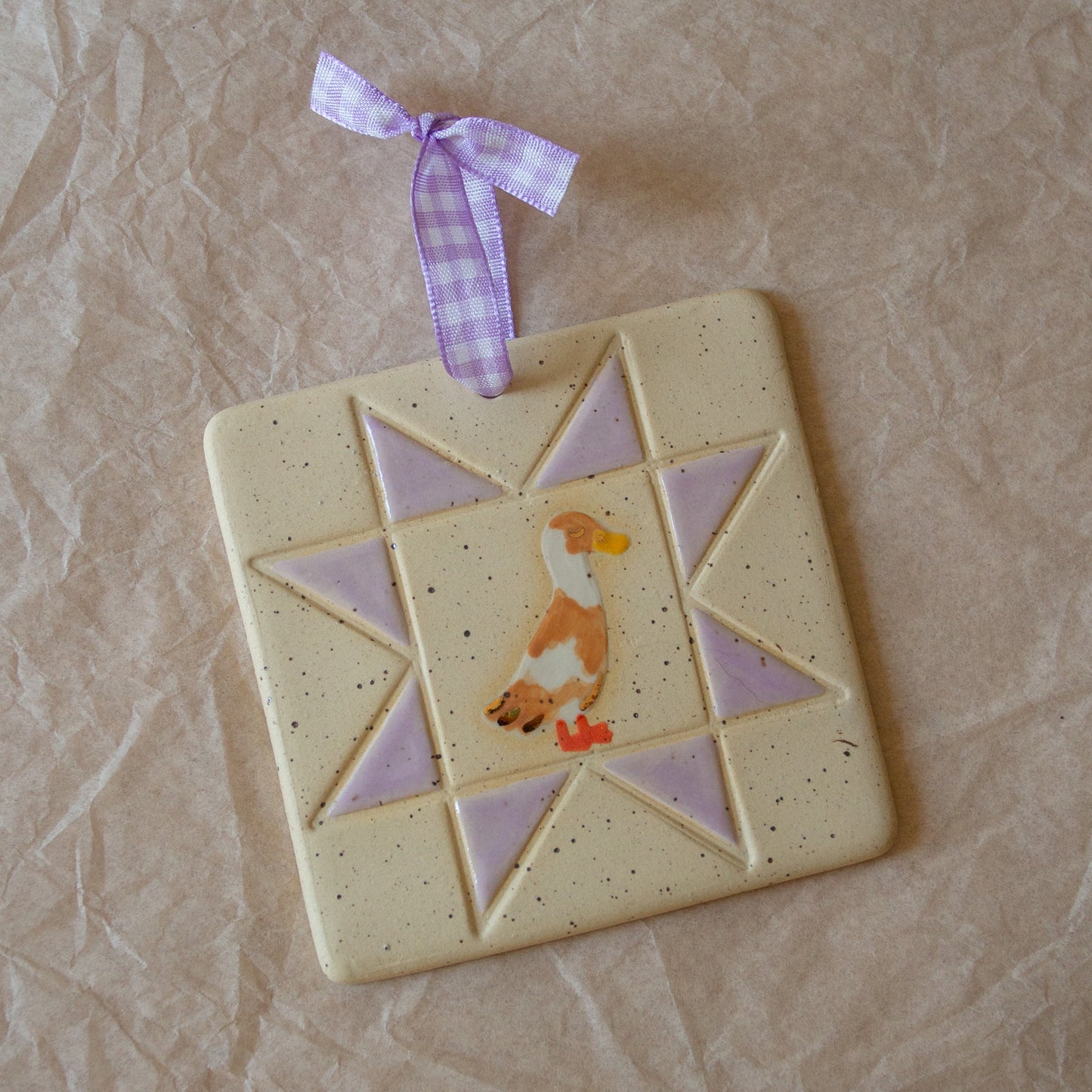 Runner Duck with Lavender Wall Hanging