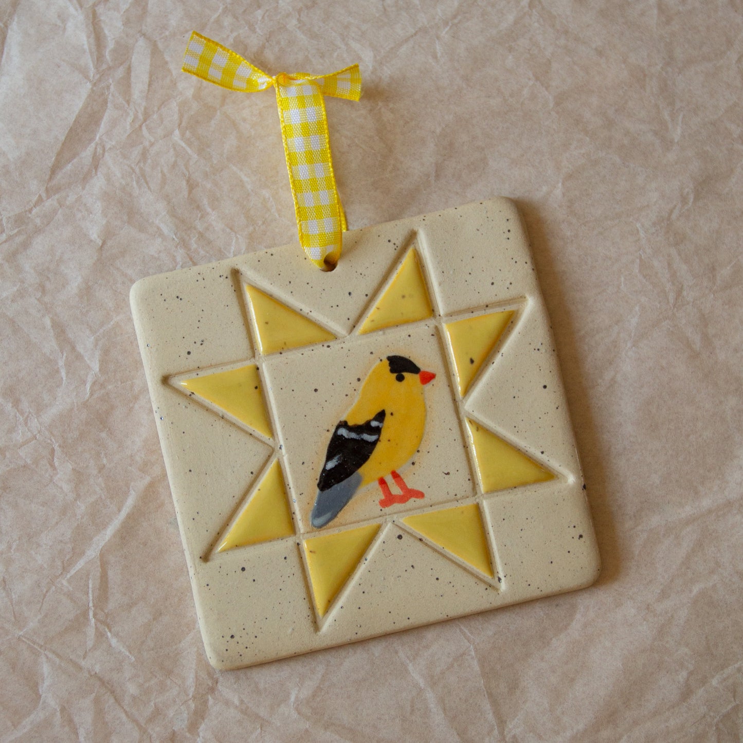 Yellow Finch Wall Hanging