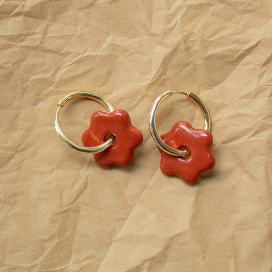 Daisy Hoops - Cinnamon