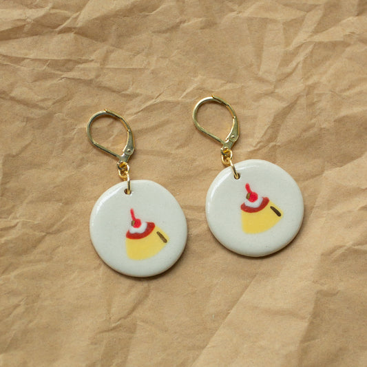 Flan Pudding Earrings
