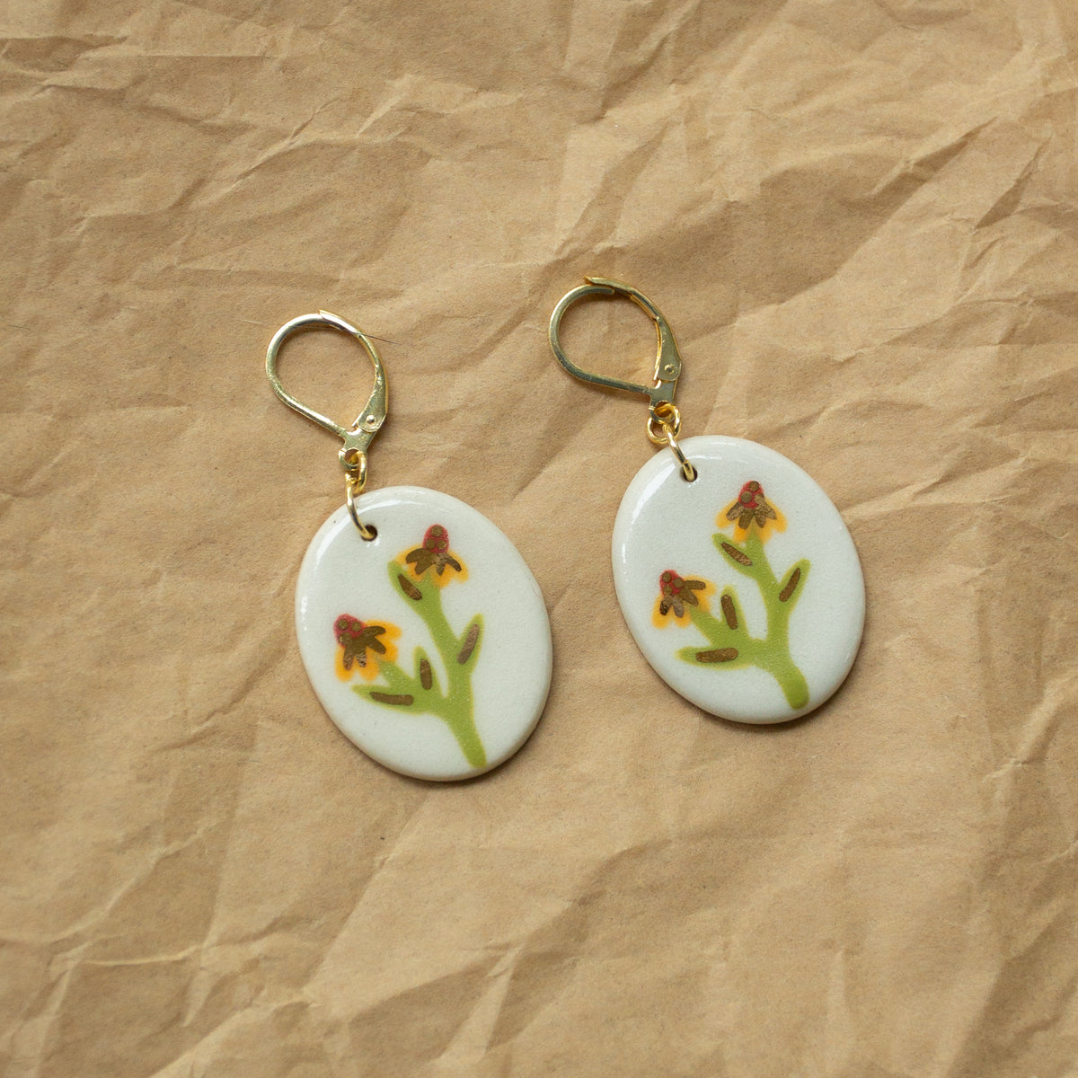 Coneflower Earrings