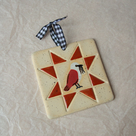 Three Wattled Bellbird Wall Hanging
